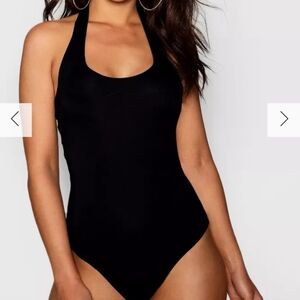 AI'MAGE Halter Black One Piece Bathing Suit Swimwear Size XL Brand New